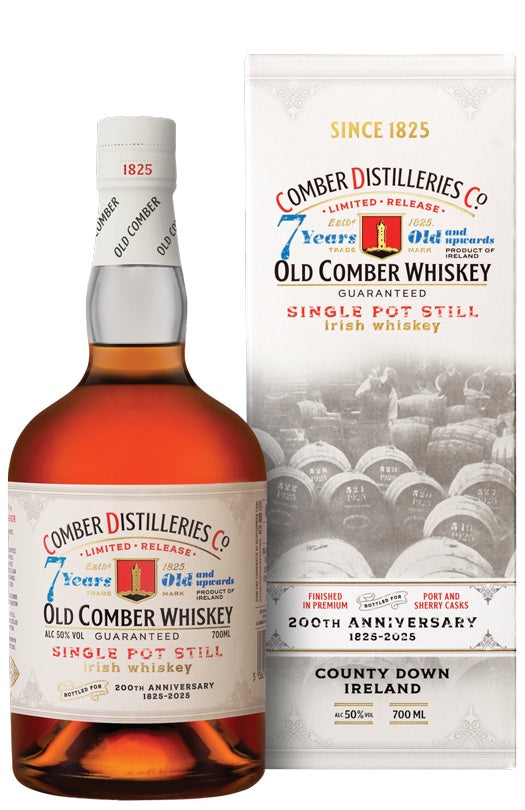 Old Comber Limited Release 200th Anniversary 7 Year Old Single Pot Still Irish Whiskey 50% abv 70cl