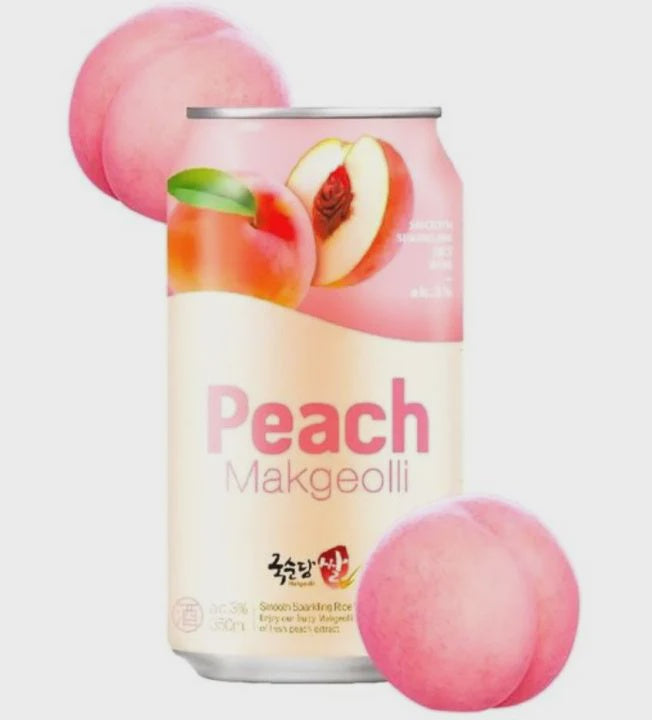 KSD Rice Makgeolli Peach Can 3% abv 350ml Can