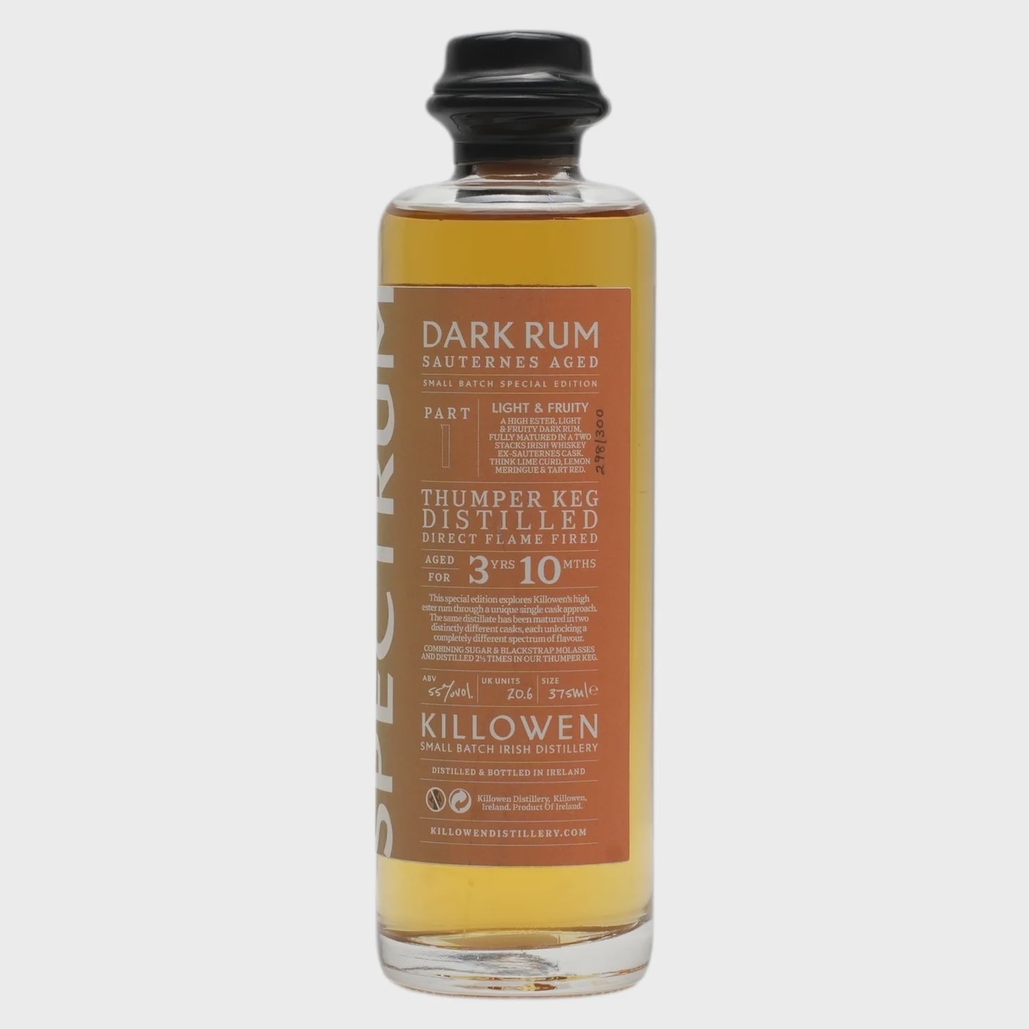 Killowen Spectrum Dark Rum Sauternes Aged Part 1 55% abv 375ml – The ...