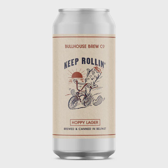 Bullhouse Brew Co. Keep Rolling Hoppy Lager 4.8% abv 440ml can