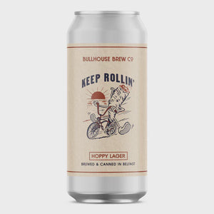 Bullhouse Brew Co. Keep Rolling Hoppy Lager 4.8% abv 440ml can