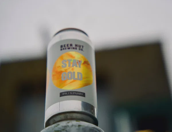 Beer Hut Stay Gold IPA 5.4% abv 440ml Can