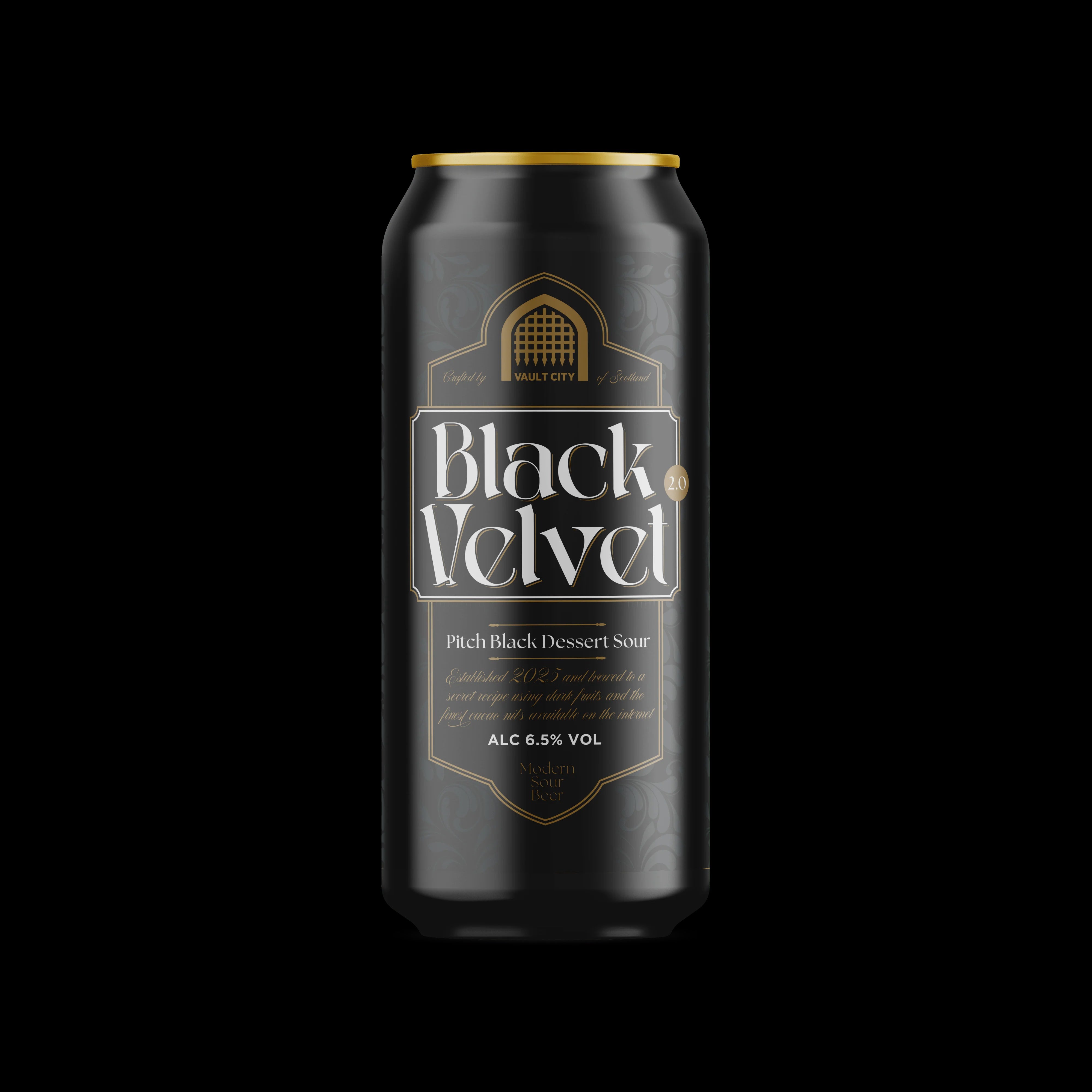 Vault City Black Velvet Pitch Black Dessert Sour 6.5% abv 440ml Can