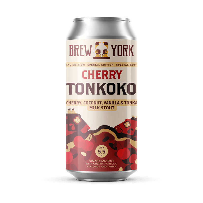 Brew York Cherry Tonkoko Milk Stout 5.5% abv 44cl Can