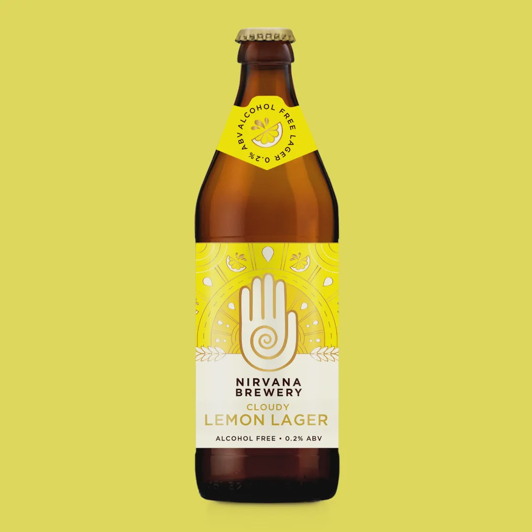 Nirvana Cloudy Lemon Helles Lager 0.2% abv 500ml