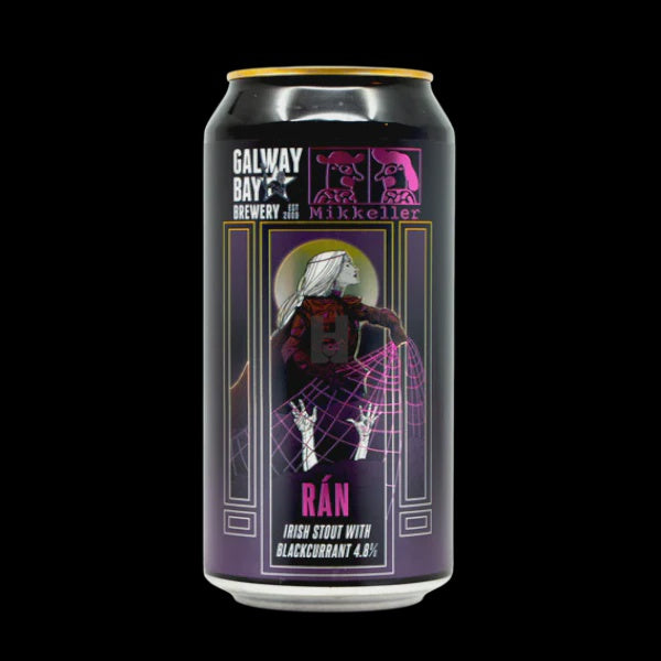 Galway Bay & Mikkeller Ran Irish Stout with Blackcurrant 4.8% abv 440ml Can