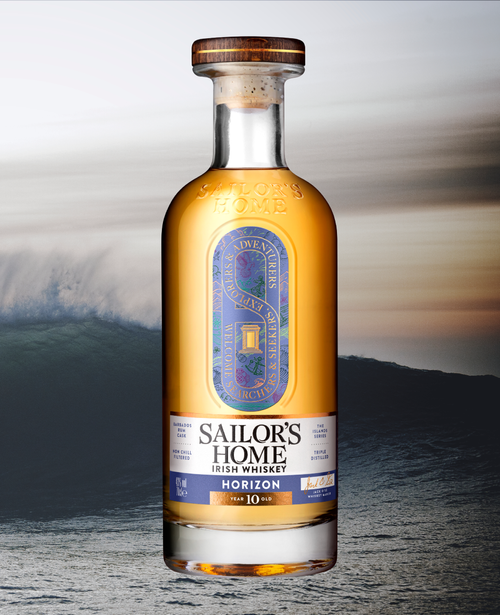 Sailor's Home Horizon 10 Year Old Rum Cask Finished Irish Blended Whiskey 43% abv 70cl