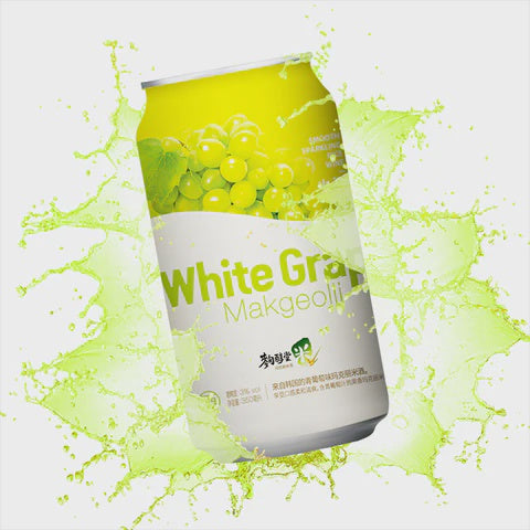 KSD Rice Makgeolli White Grape 3% abv 350ml Can