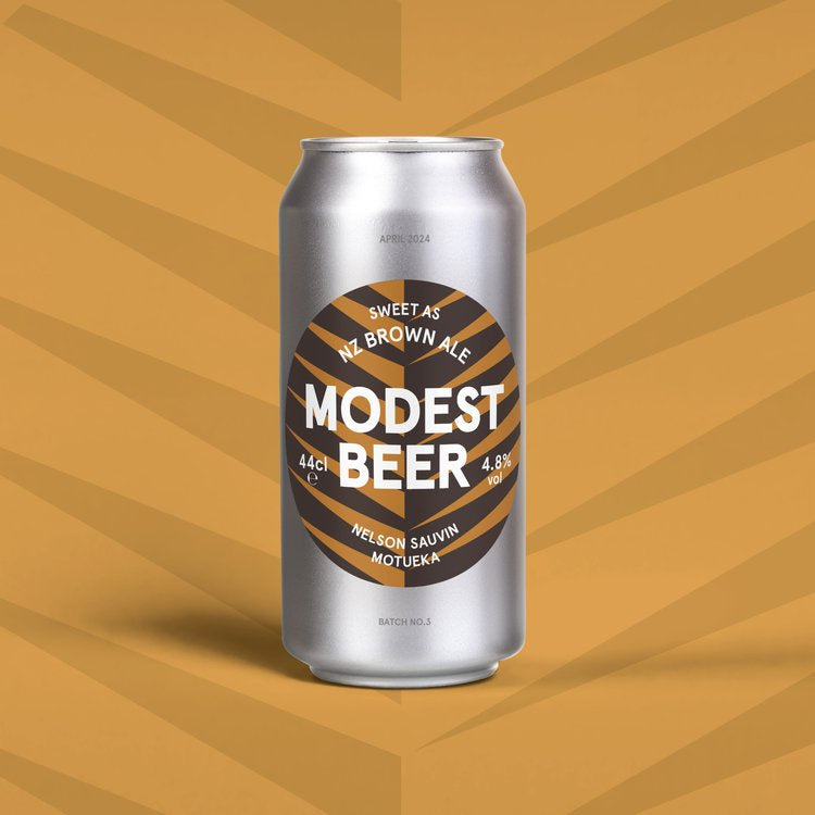 Modest Beer Sweet As #3 NZ Brown Ale 4.8% 440ml Can