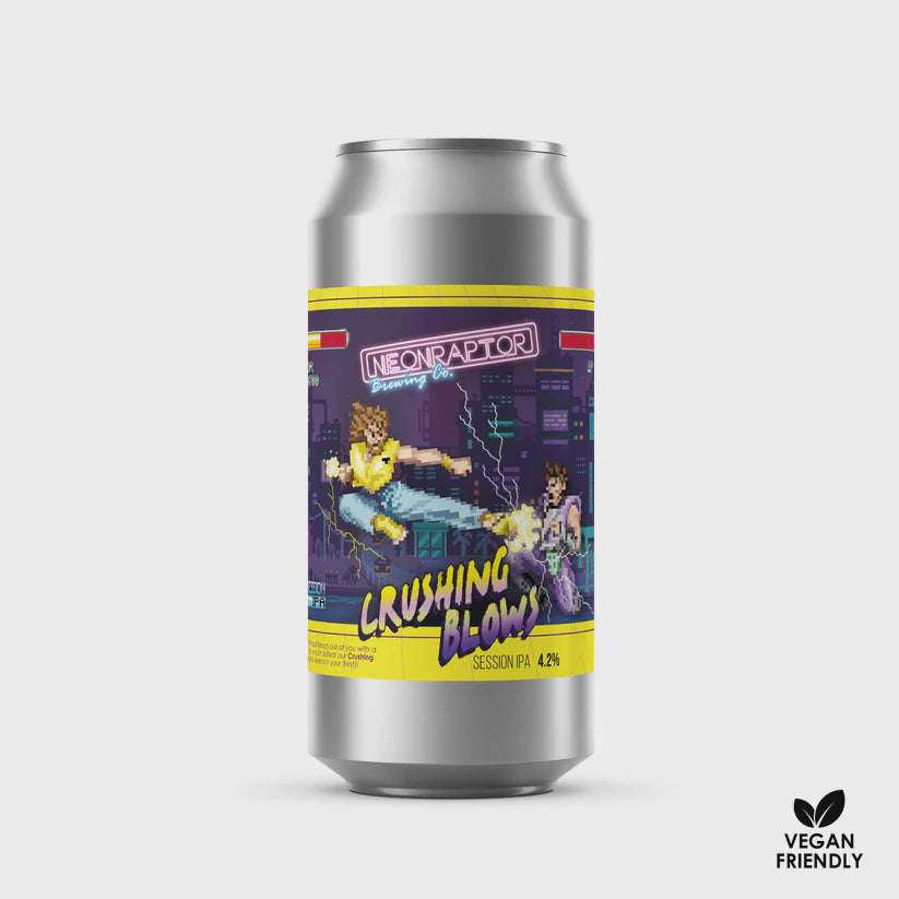 Neon Raptor Crushing Blows New England IPA 4.2%abv 440ml Can