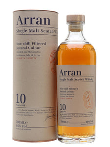 Arran 10 Year Old Scottish Single Malt Whisky 46% abv  70 cl
