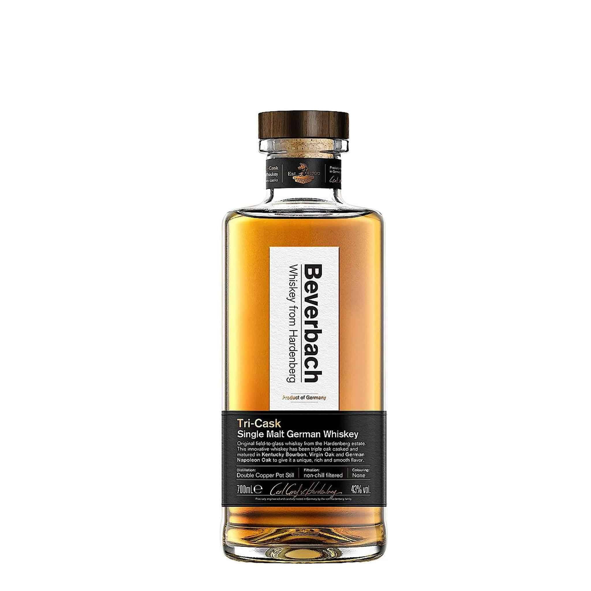 Beverbach Tri cask German Single Malt Whiskey 43% abv 70cl