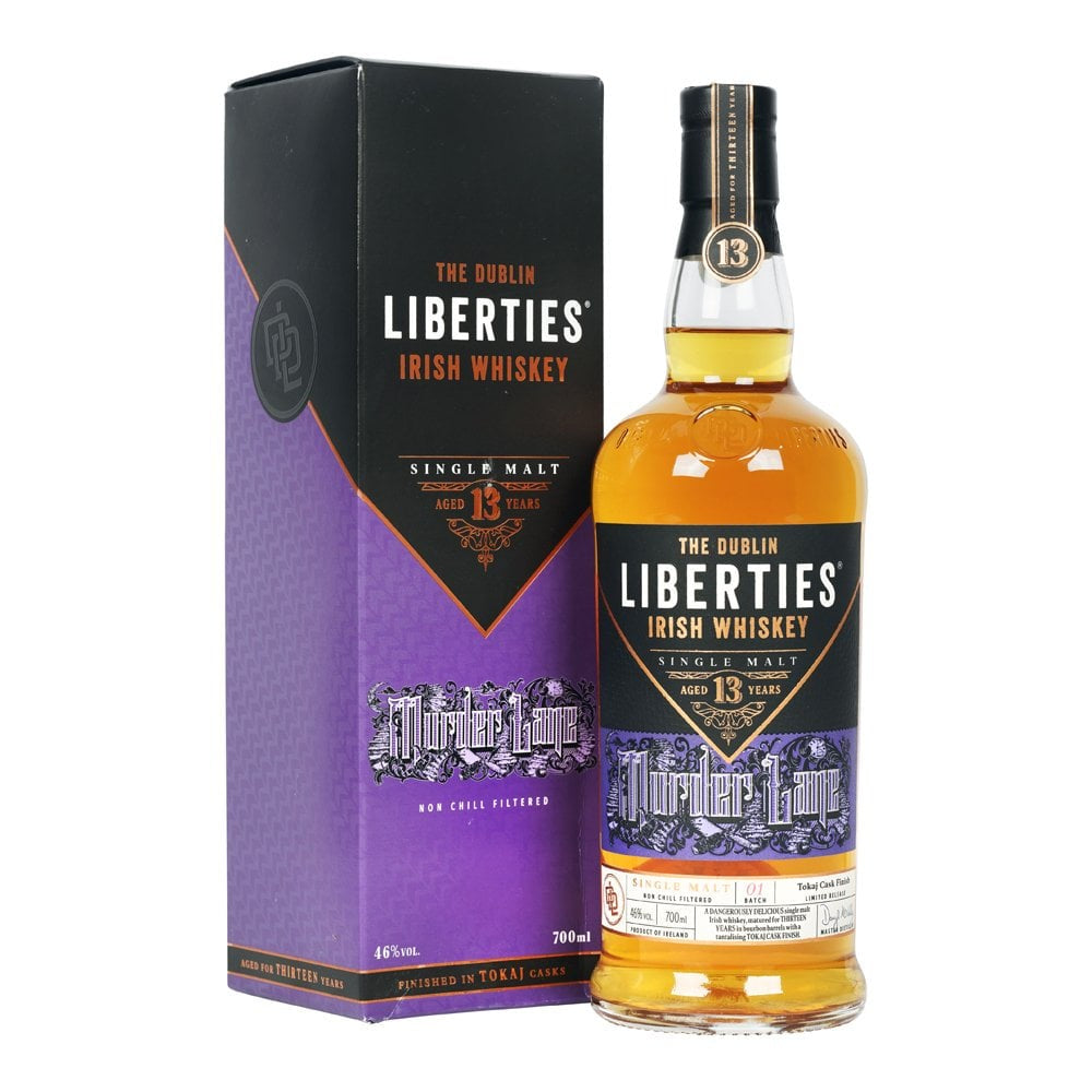 The Dublin Liberties Murder Lane 13 Year Old Irish Single Malt Whiskey 46% abv 70cl