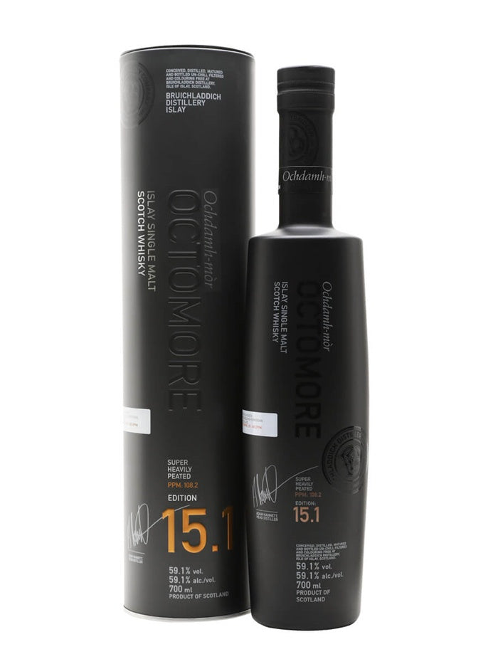 Octomore Edition 15.1 5 Year Old Scottish Barley Bourbon Cask Islay Single Malt Scotch Whisky 59.1% abv 70cl