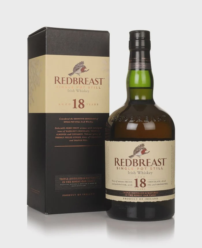 Redbreast 18 Year Old Single Pot Still 46% abv  700ml