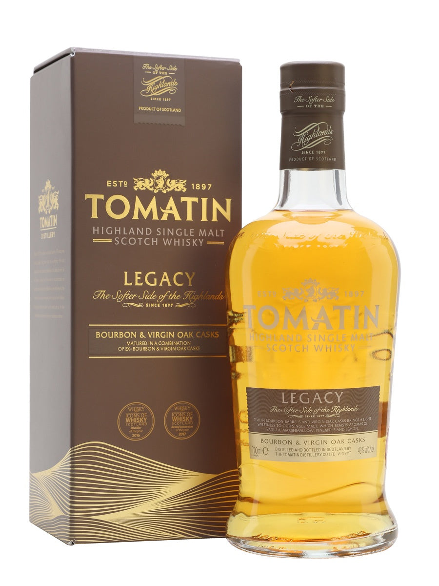 Tomatin Legacy /Bourbon & Virgin Oak 70cl  43% abv