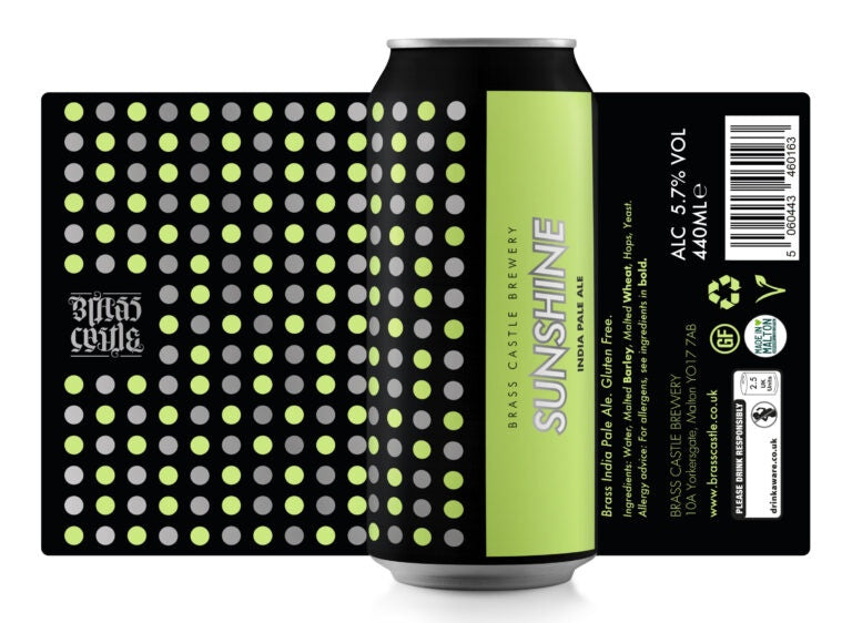 Brass Castle Sunshine IPA Gluten Free 5.7% abv 440ml Can