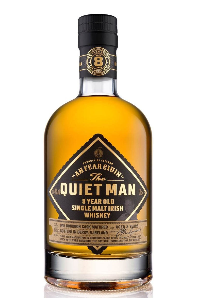 The Quiet Man 8 Year Old Irish Single Malt Whiskey 40% abv 70cl