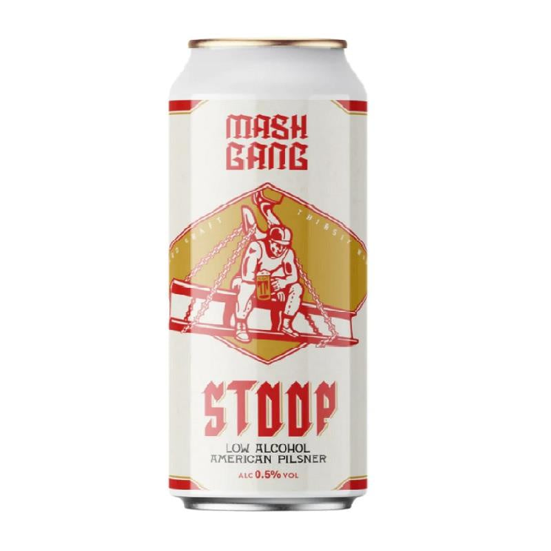 Mash Gang Stoop American Lager 0.5% abv 440ml Can