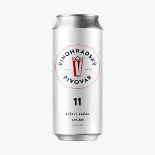 Vinohradsky Pivovar 11 Svetly Lezak Czech Pilsner  4.5% abv  500ml Can