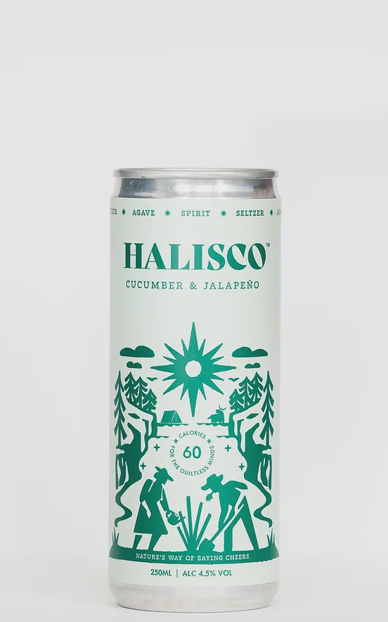 Halisco Cucumber & Jalapeno Seltzer 250ml Can