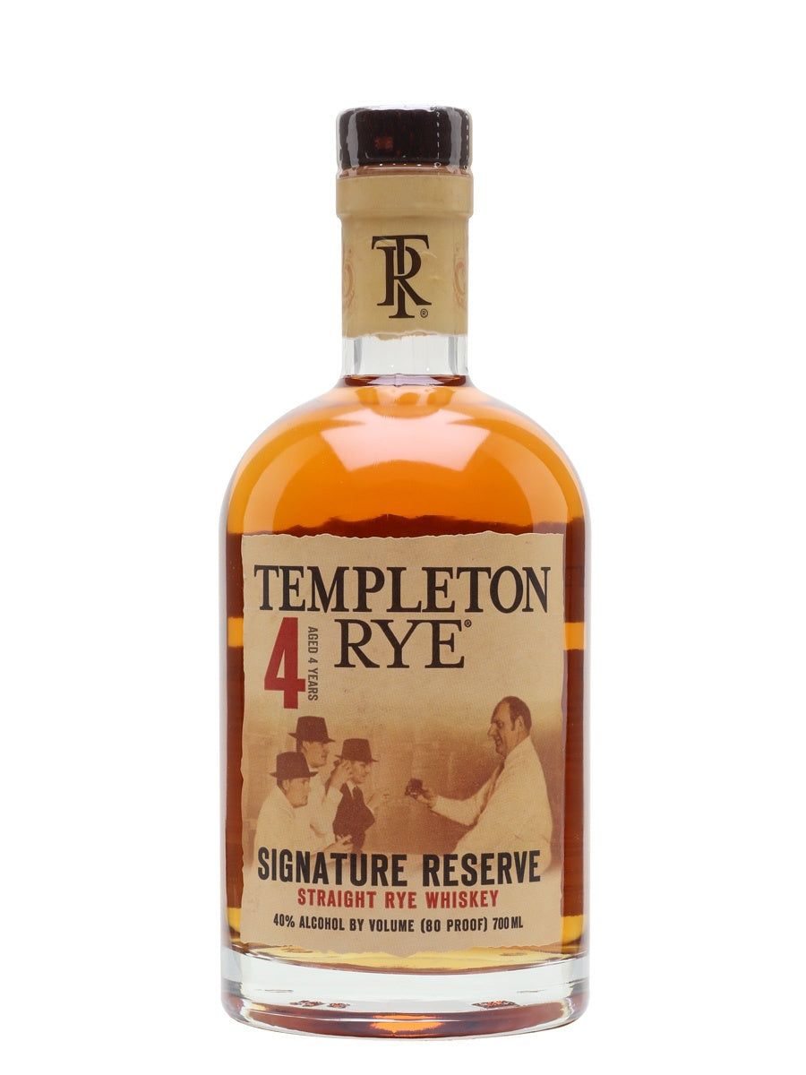 Templeton 4 Year Old  signature Reserve Rye  40% abv 700ml