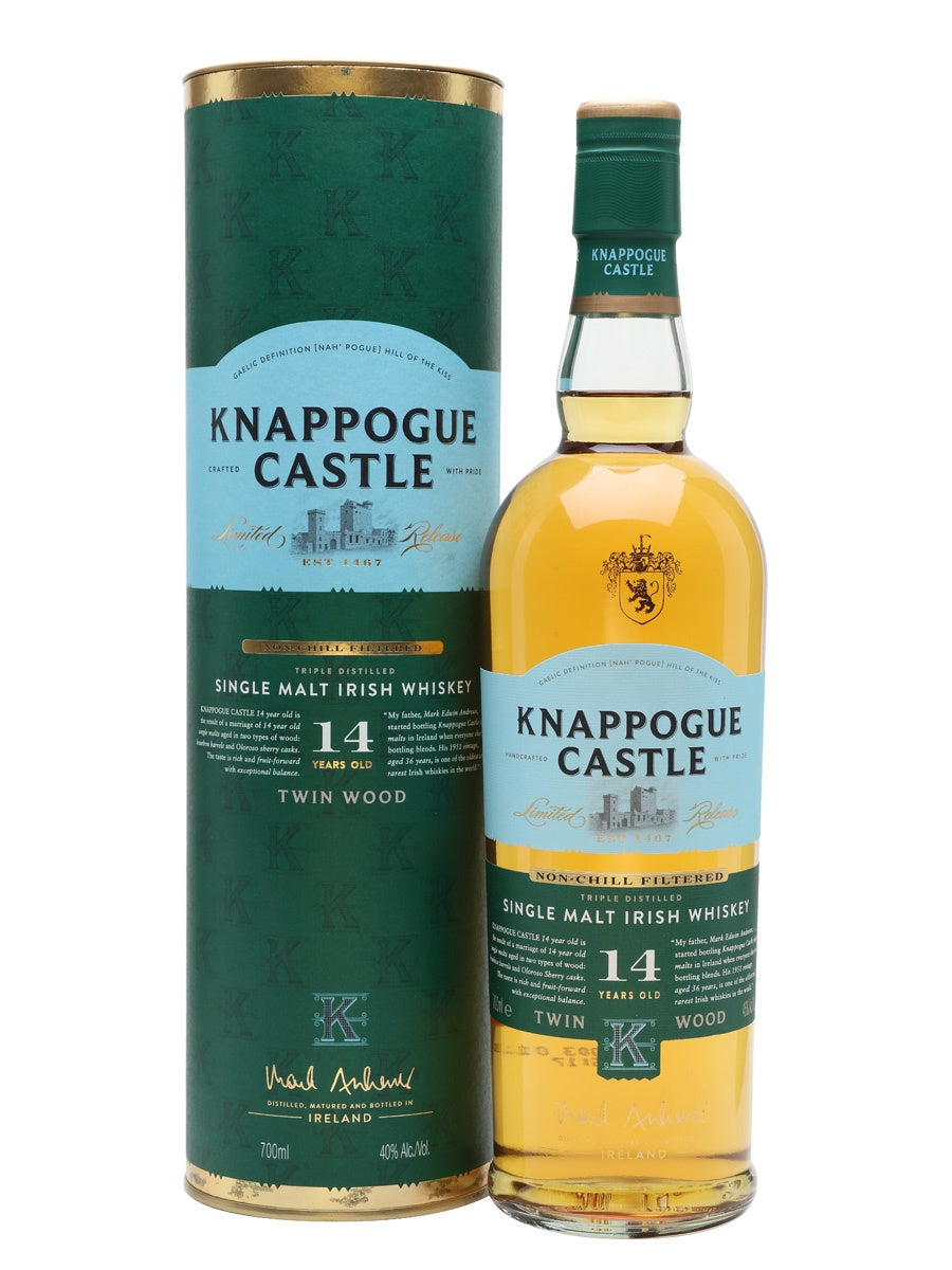 Knappogue Castle 14 Year Old Irish Single Malt 46% abv 70cl