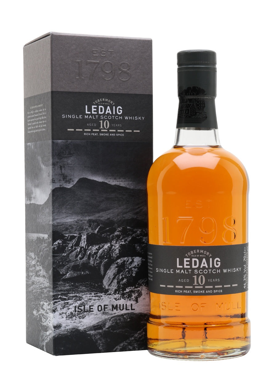 Ledaig 10 Year Old Island Single Malt Whisky 46.3% abv 70cl