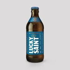 Lucky Saint Unfiltered 0.5% abv Lager 33cl