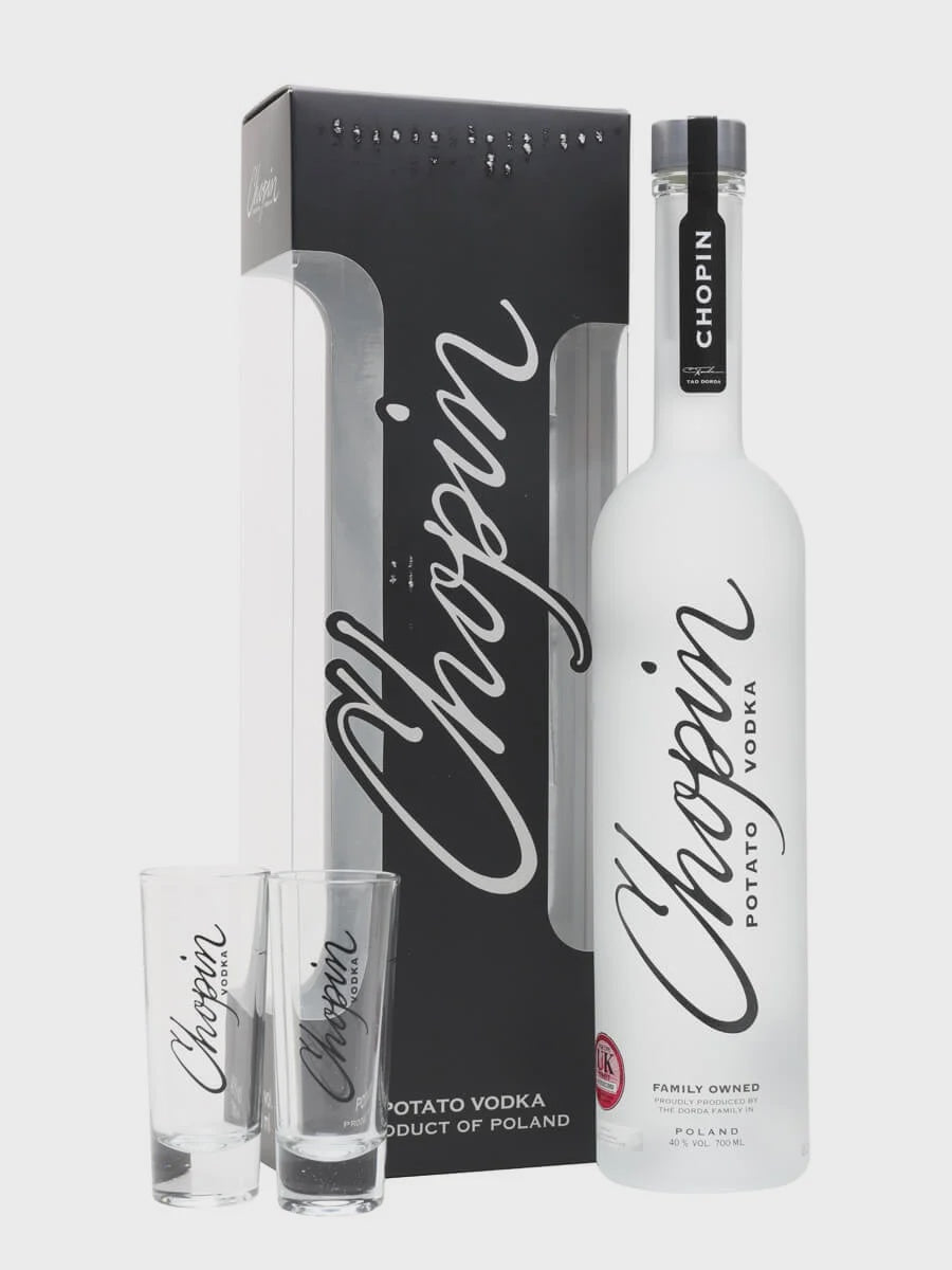 Chopin Potato Vodka Glass Set 40% abv 70cl