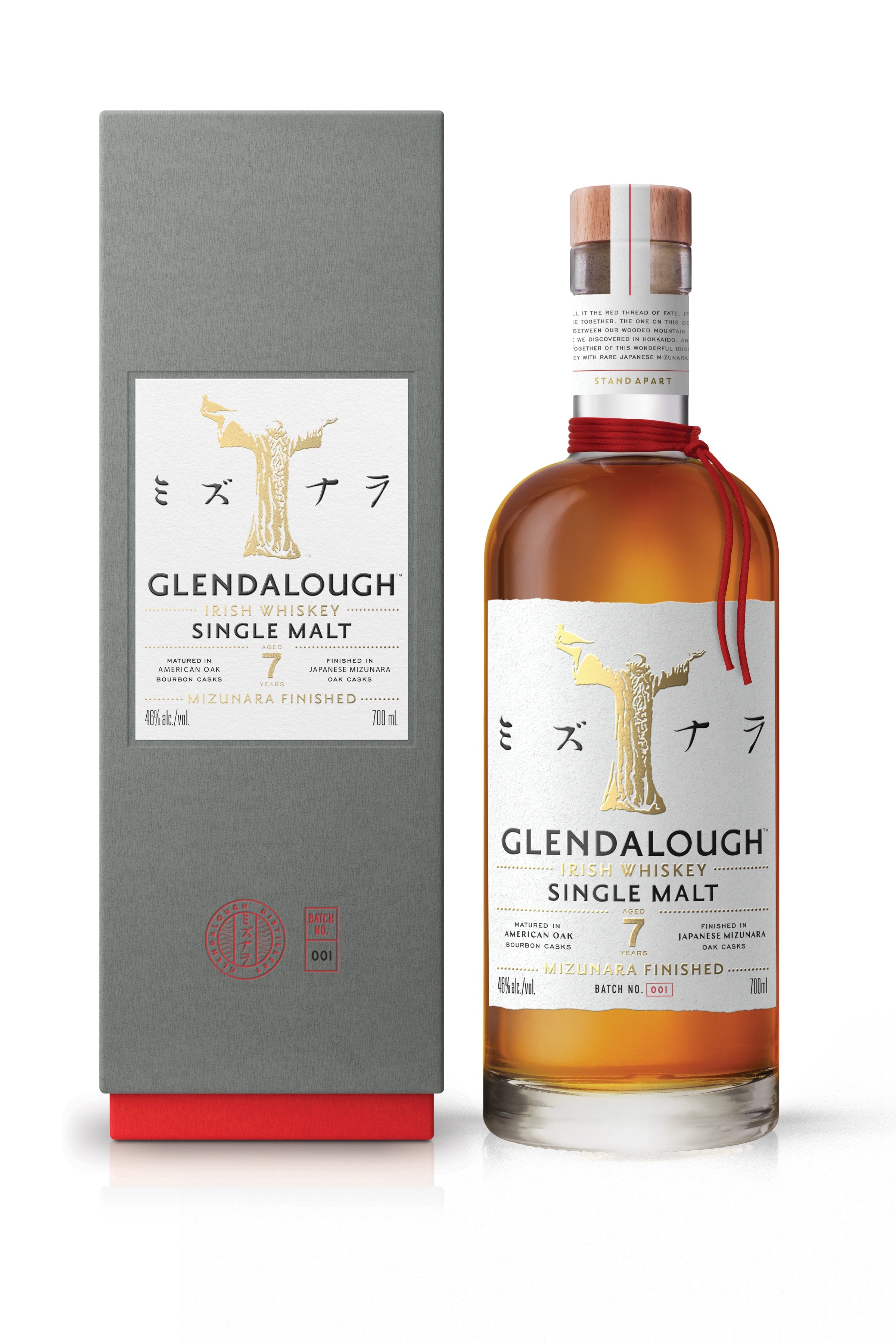Glendalough 7 Year Old Mizunara Finish Irish Whiskey 46% abv 700ml Blt