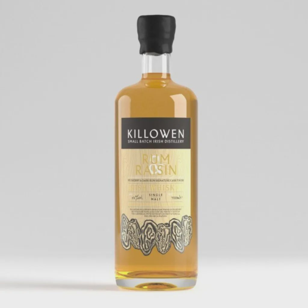 Killowen Rum Raisin Irish Single Malt Whiskey 70cl 55% abv