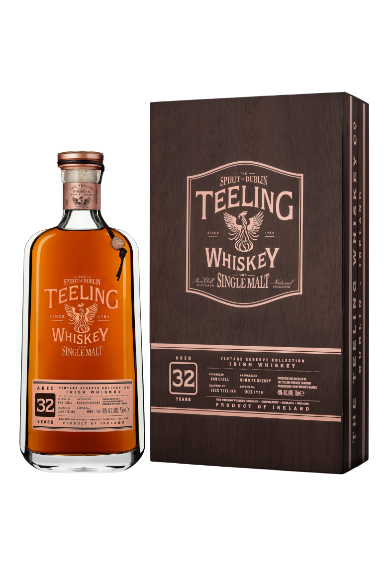 Teeling Vintage Reserve Collection Rum & PX Sherry Cask Finish 32 Year Old Single Malt Whiskey 46% abv 70cl