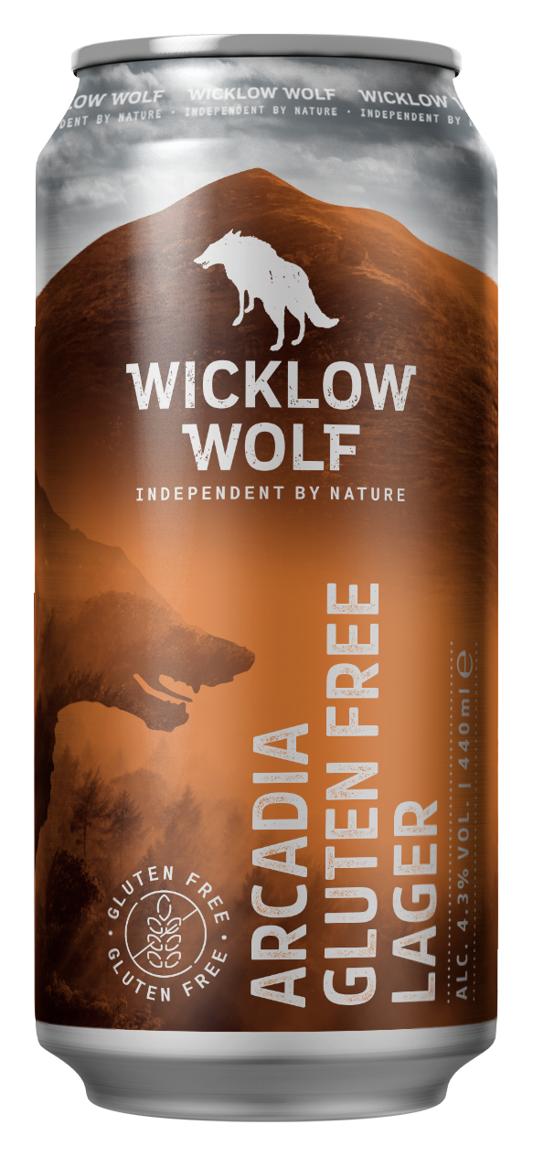Wicklow Wolf Arcadia Gluten Free Lager Can 4.2% abv 440ml