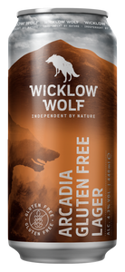 Wicklow Wolf Arcadia Gluten Free Lager Can 4.2% abv 440ml