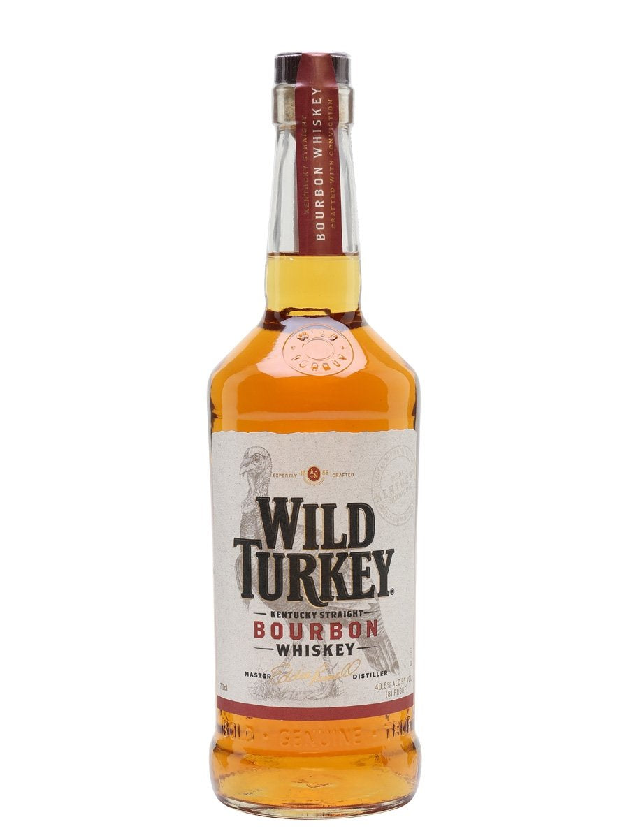 Wild Turkey 81 Proof Kentucky Straight Bourbon 40.5% abv 70cl
