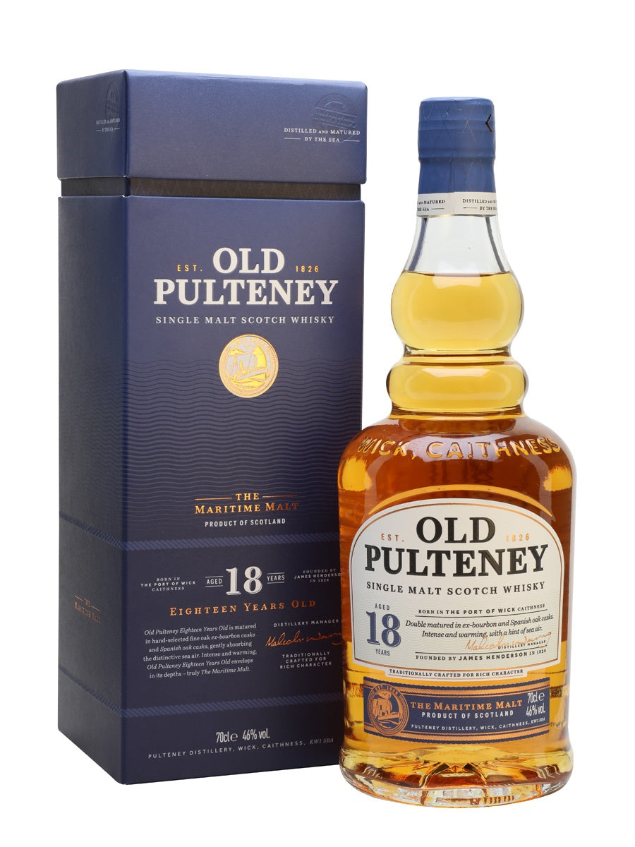 Old Pulteney 18 Year Old Highland Single Malt 46% abv 70cl