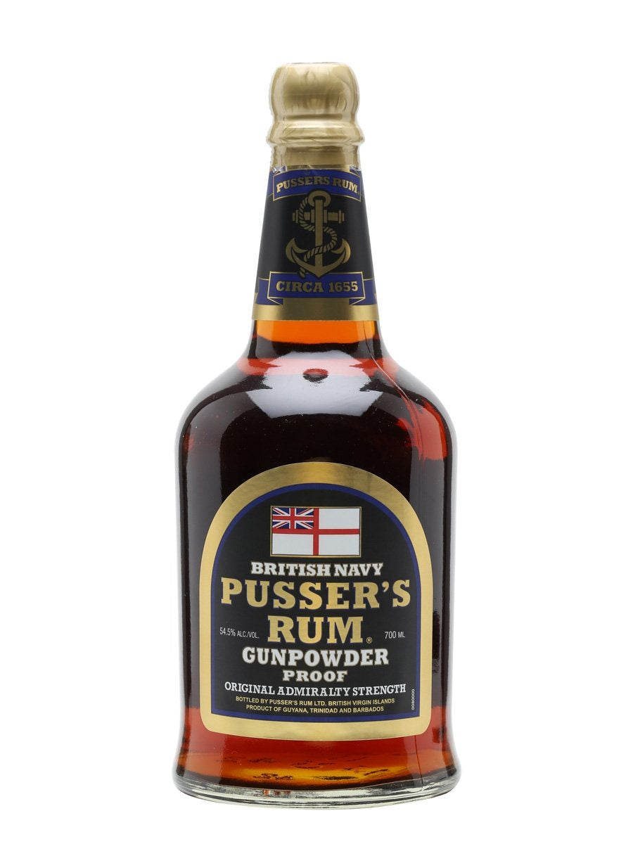 Pusser's Gunpowder Proof British Navy  Rum 54.5% 70cl