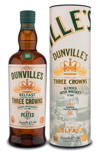 Dunvilles Three Crowns Peated Irish Whiskey 43.5% abv 70cl