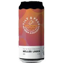 Tilt & Pour Helles Lager 5.2% abv 440ml Can