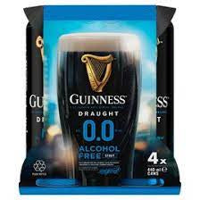 Guinness Draught 0.0% abv 500ml  4 Pack Can