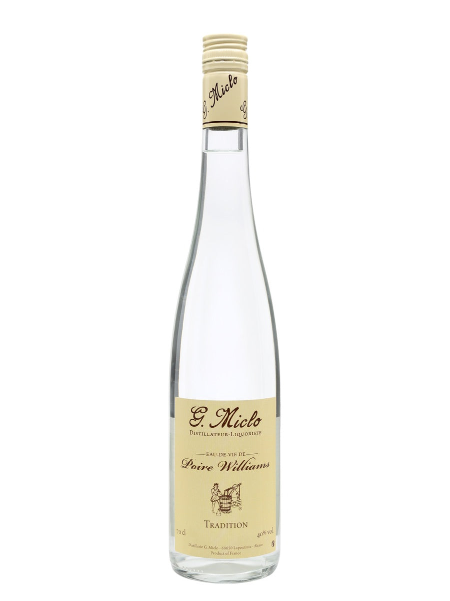 G. Miclo Poire Williams (Pear) Eau De Vie  40% abv 70cl