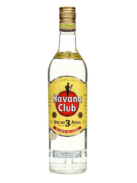Havana Club 3 year old Cuban Rum 40% abv 70cl