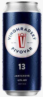 Vinohradsky Pivovar Jantarova 13 Amber Lager 5% abv 500ml Can