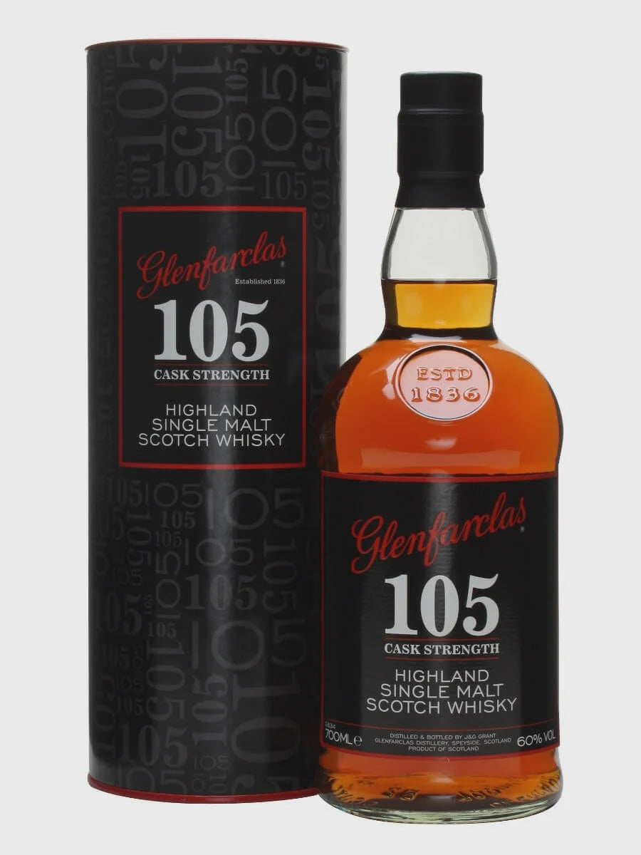 Glenfarclas 105 Speyside Single Malt Scotch Whisky  60% abv 70cl
