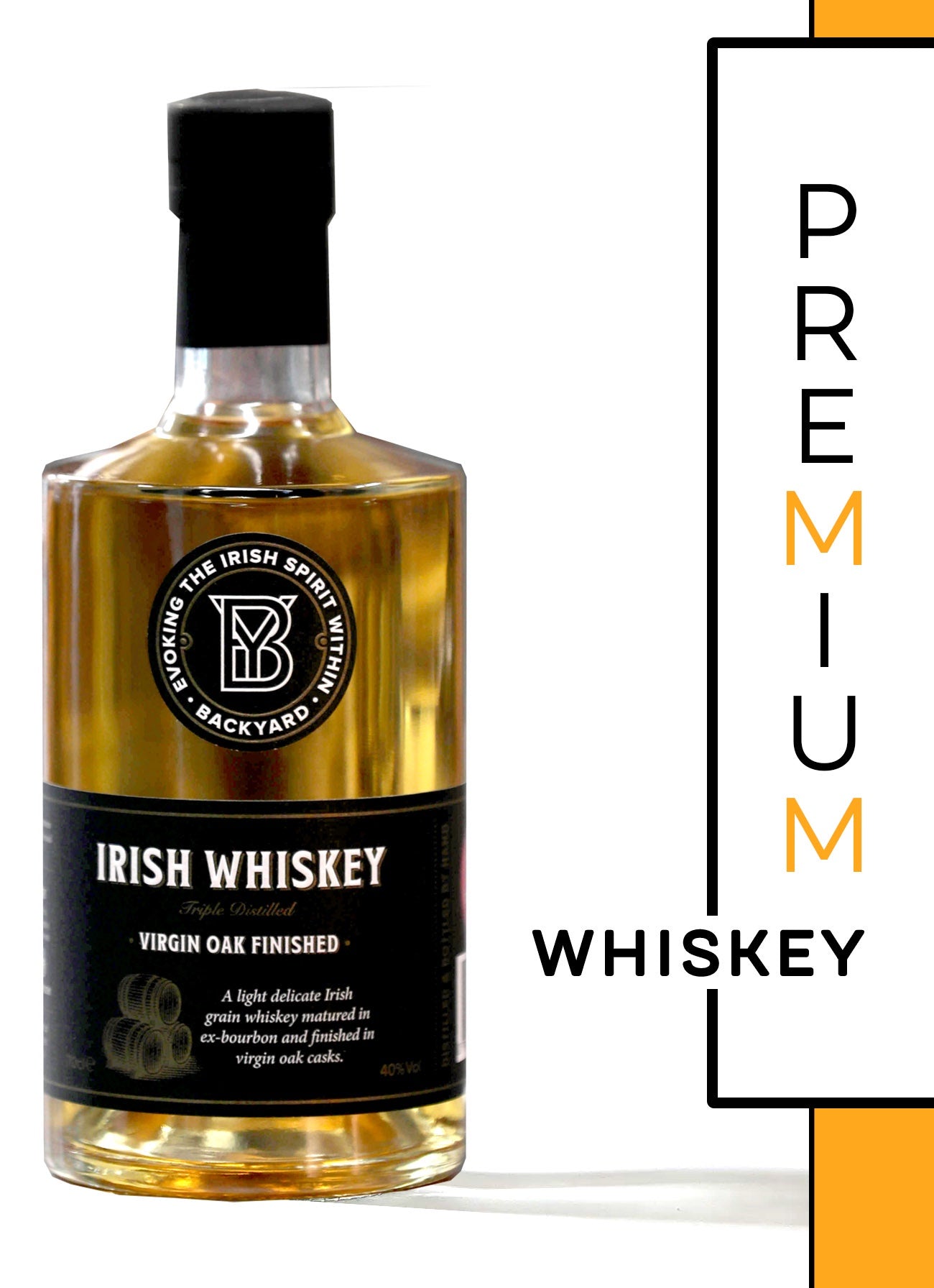 Backyard Single Grain Irish Whiskey 40% abv 70cl