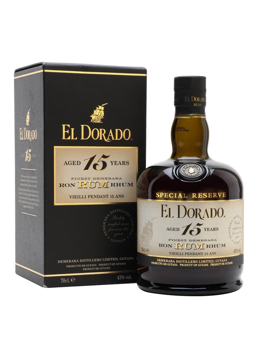 El Dorado 15 Year Old special Reserve Rum 43% abv 70cl